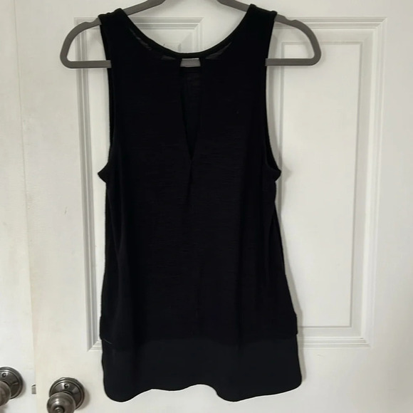 J.Crew black long tank top size small keyhole back - Picture 4 of 7